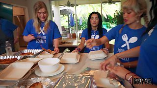 Rissa May’s Busty Charm in a Bank of Desire