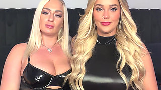 PAWG Blondes Elana & Kali Femdom with Sph