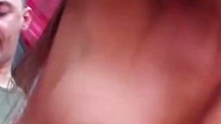 Great hottie fucked in the ass bent over a car
