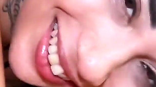 Slut Wife Rolled up in Front of the Cuckold