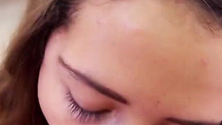 Cute Teen Latina Avi Love POV Blowjob and Cum Swallow