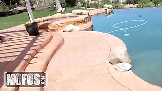 MOFOS - Alison Tyler Shows Her Pierced Pussy Then Gets Her Perfect Tits Covered In Cum