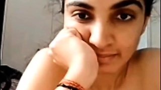 Sexy horny desi indian housewife nude strip on webcam mms