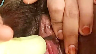 Desi College Teen Masturbation Using Finger Banana and Carrot