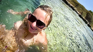 Real-life Underwater Sex in the Ocean?! Private Vacation Pussy Insemination!